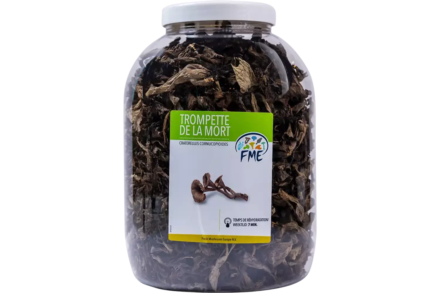 Trompette de la mort gedroogd pot 400gr stuk